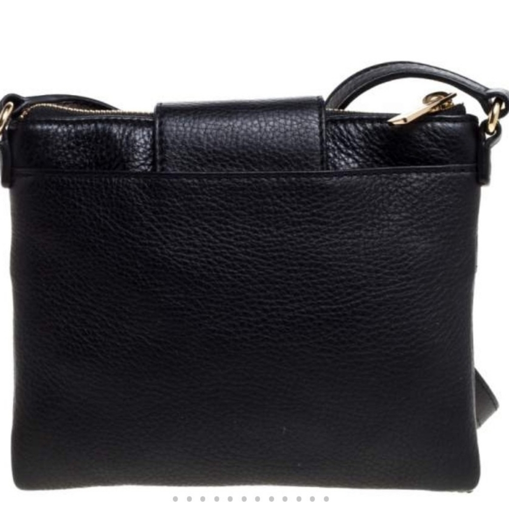 Michael Kors Leather Fulton Crossbody Bag With Gold MK Logo EUC - Picture 10 of 12